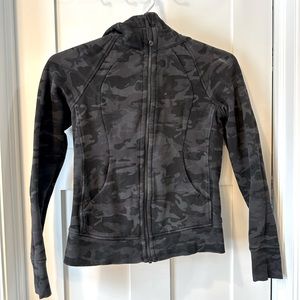 Lululemon full zip Scuba hoodie - black camo